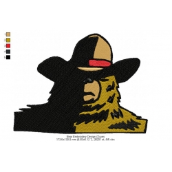 Bear Embroidery Design 3